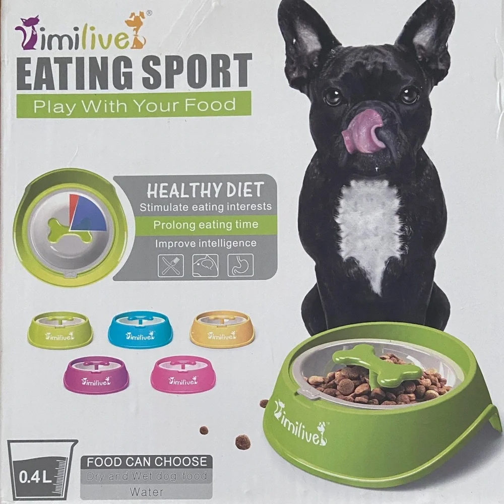 Violet Dog Feeding Bowl
